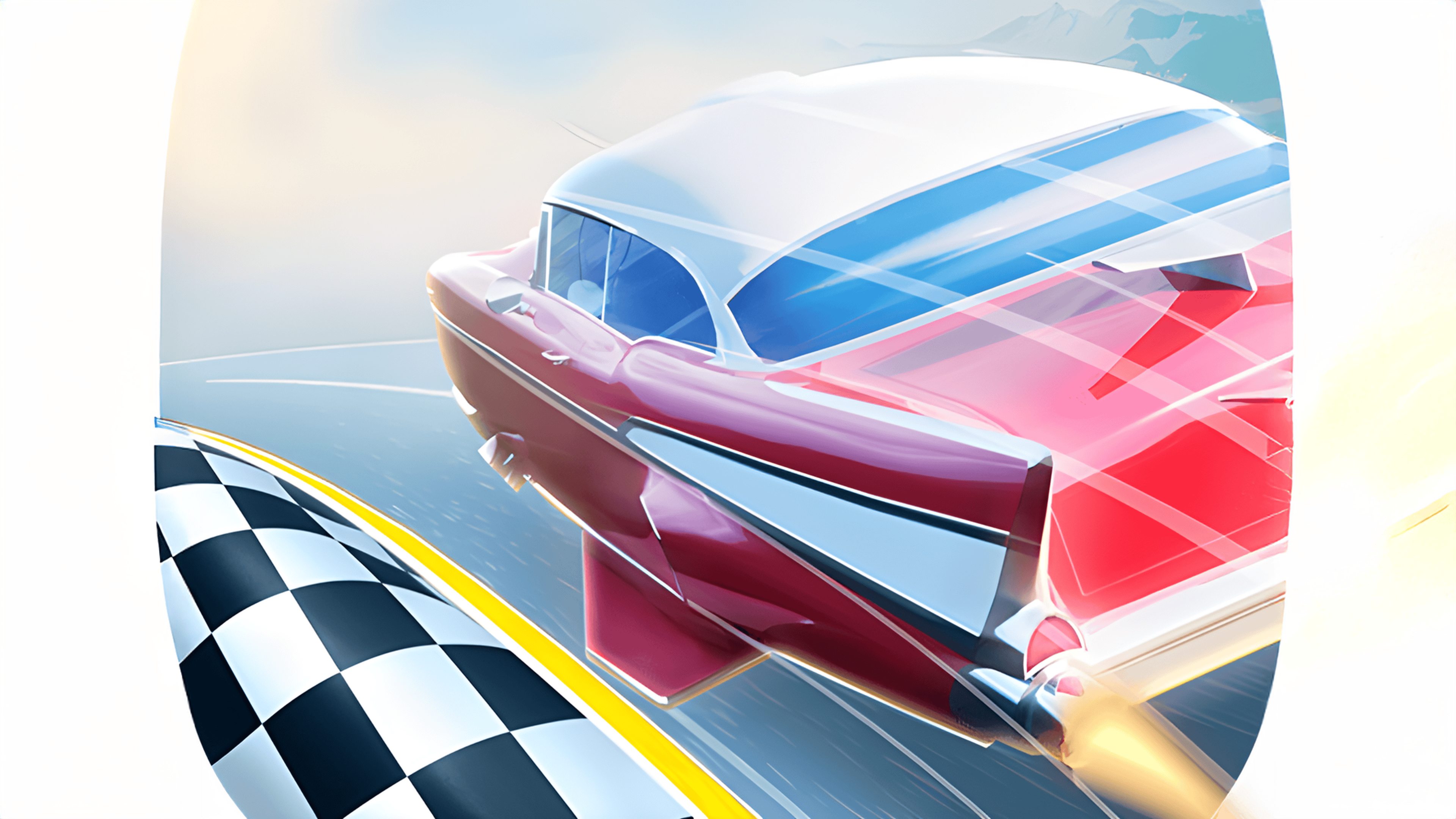 Futuristic Racing 3D Logo