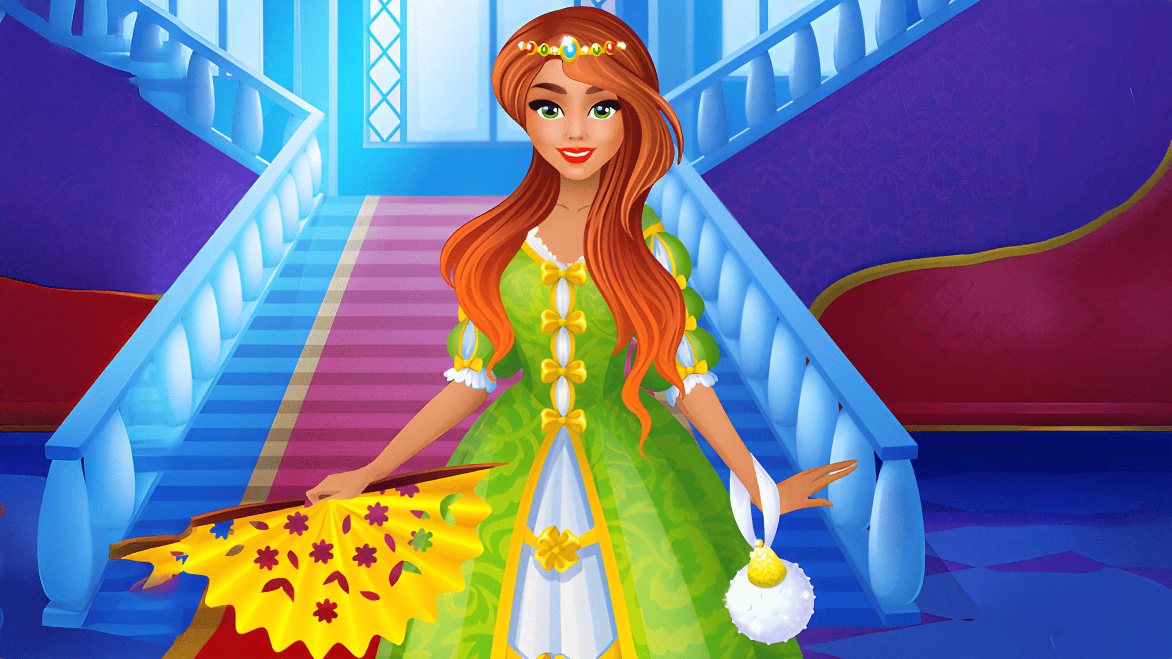 Modern Princess Prom Dress Up Logo