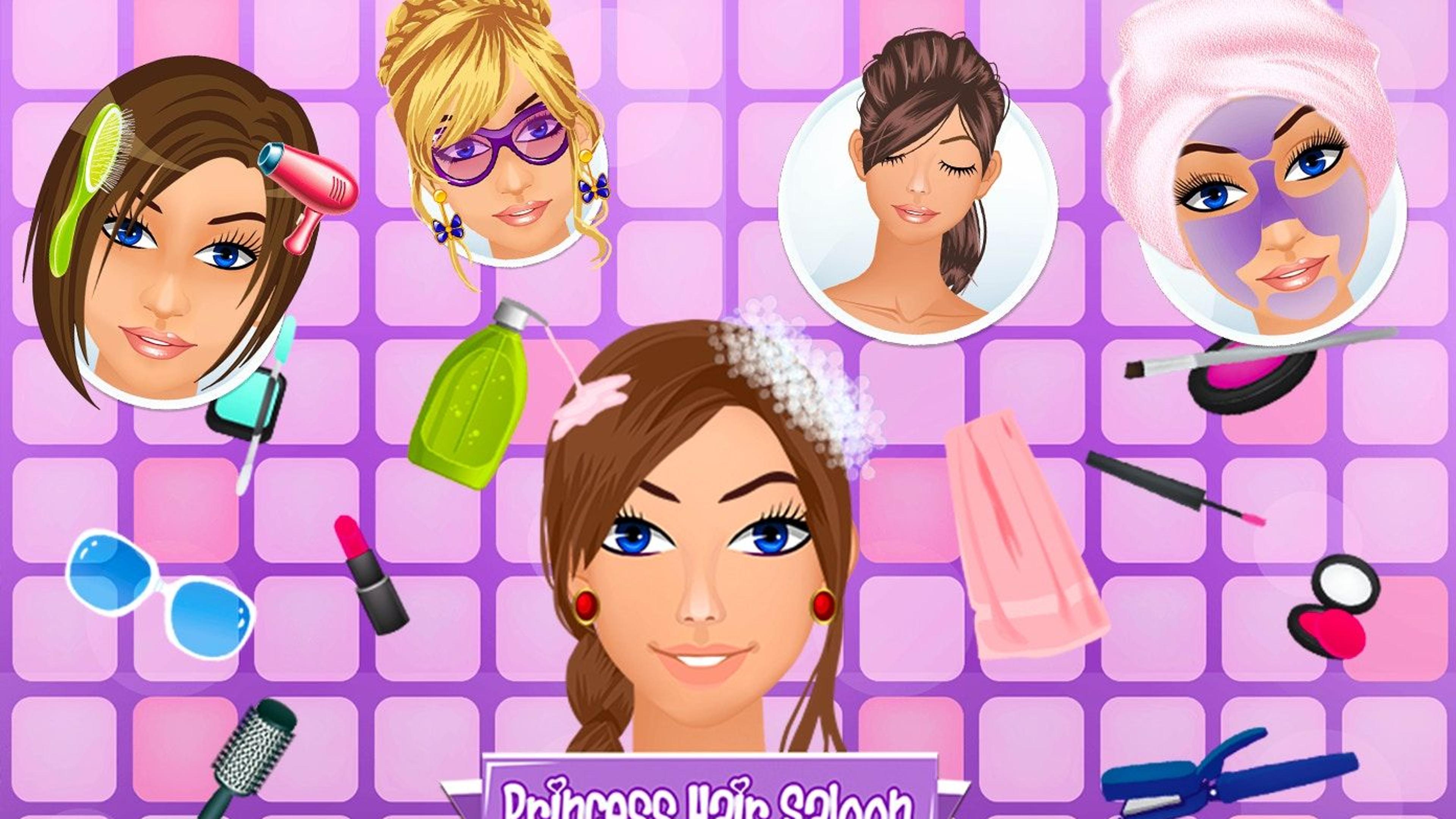 Princess Hair Spa Salon Logo