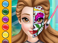 Princess Face Painting Trend Logo