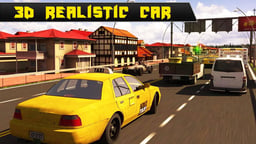 Crazy Taxi Car Simulation Game 3D Logo