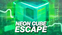 Neon Cube Escape - story pixel avoid-em-up Logo