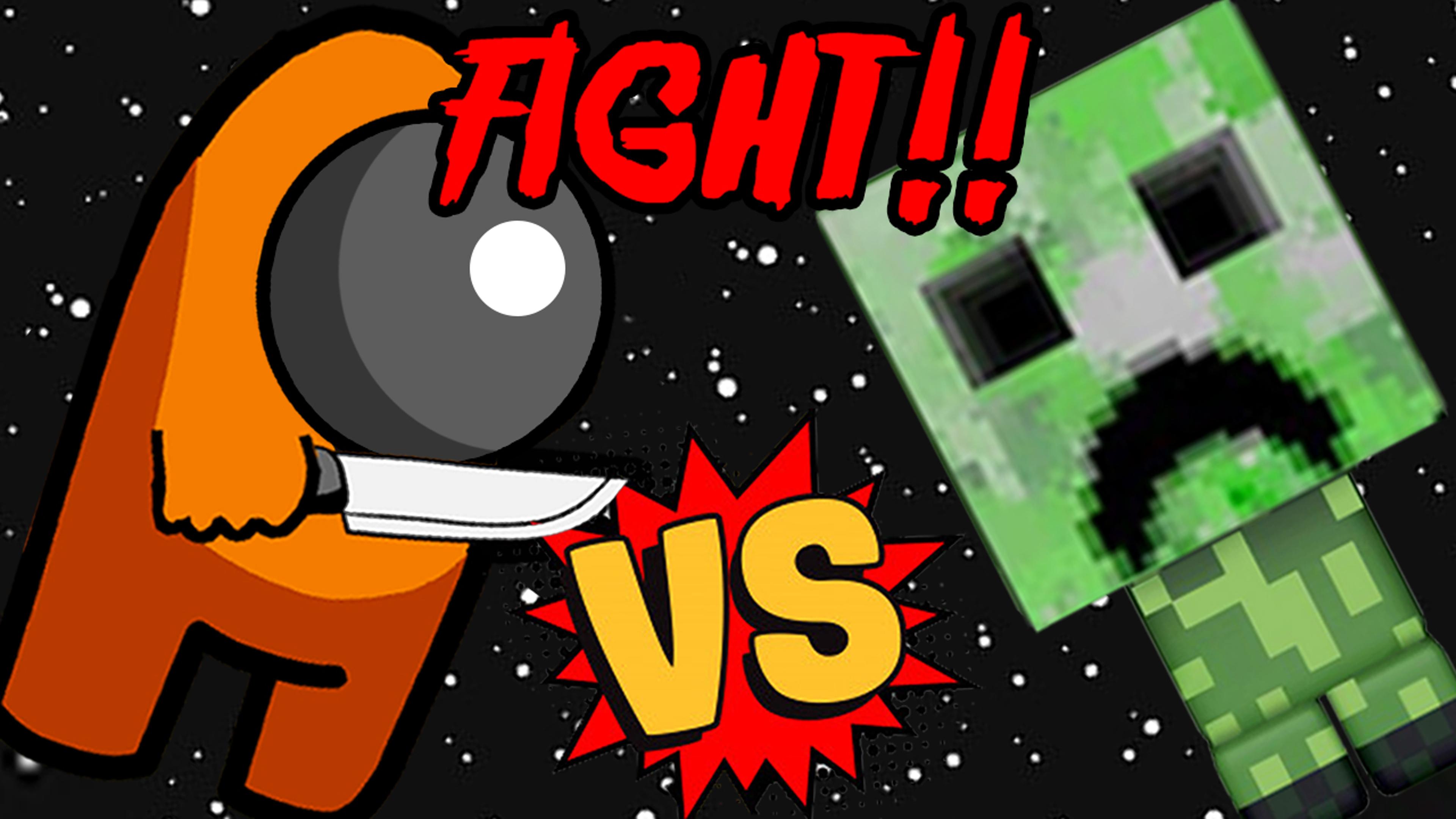 Among vs Creeper Logo