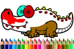 BTS Aligator Coloring Logo