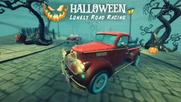 Halloween Lonely Road Racing Logo