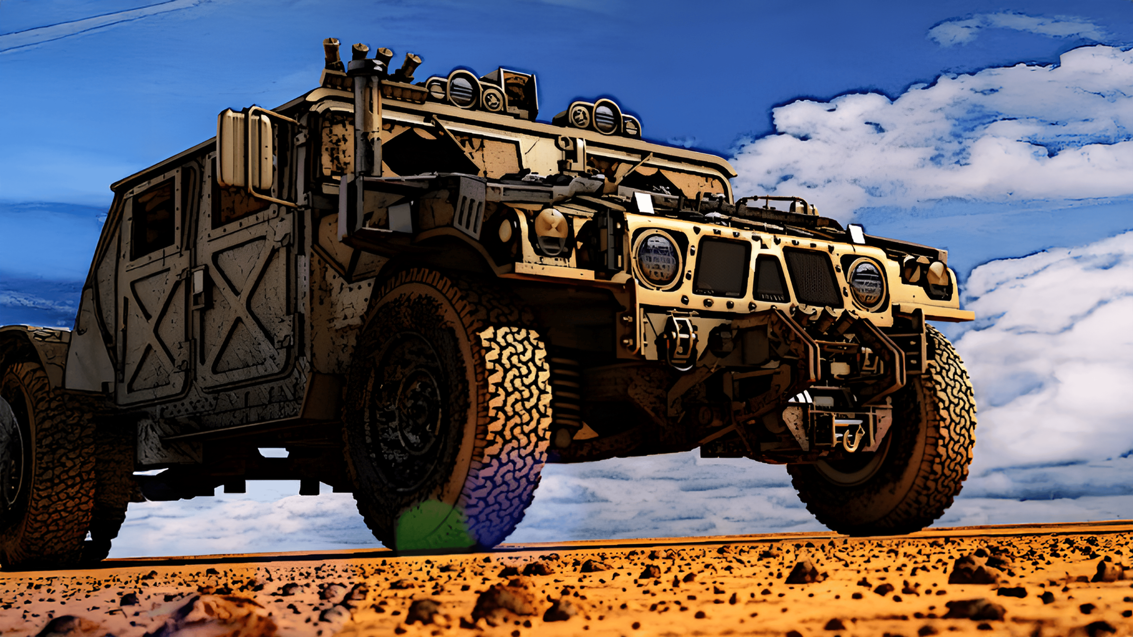 Military Transport Vehicle Logo