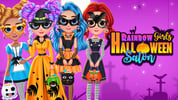 Rainbow Girls Halloween Salon Logo