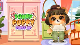 Funny Puppy Dressup Logo