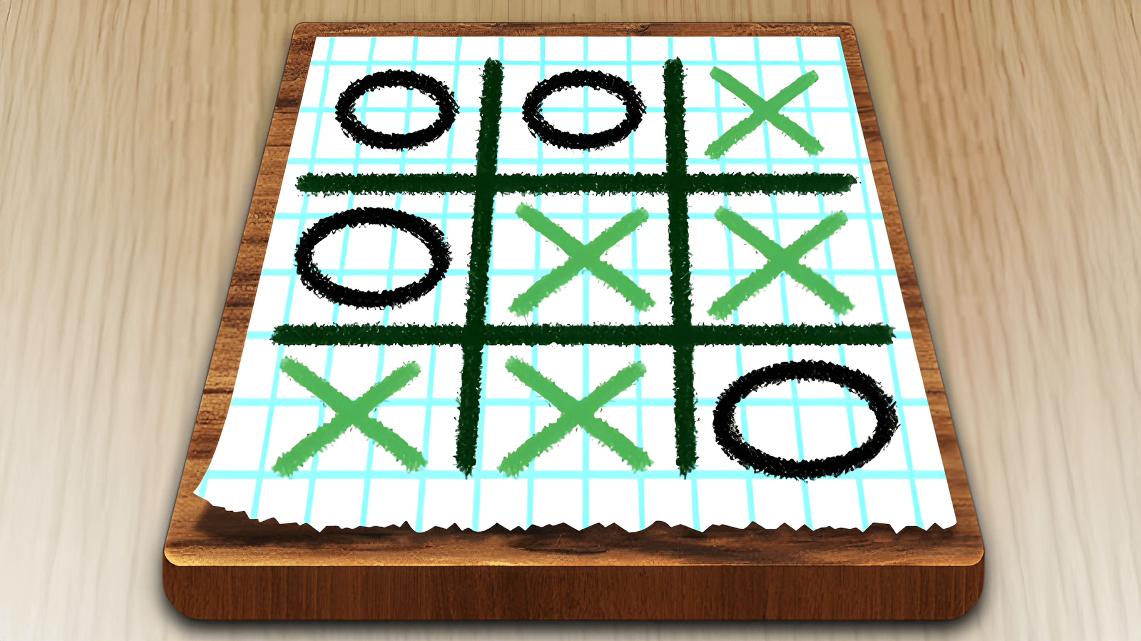  Tic Tac Toe Paper Note Logo