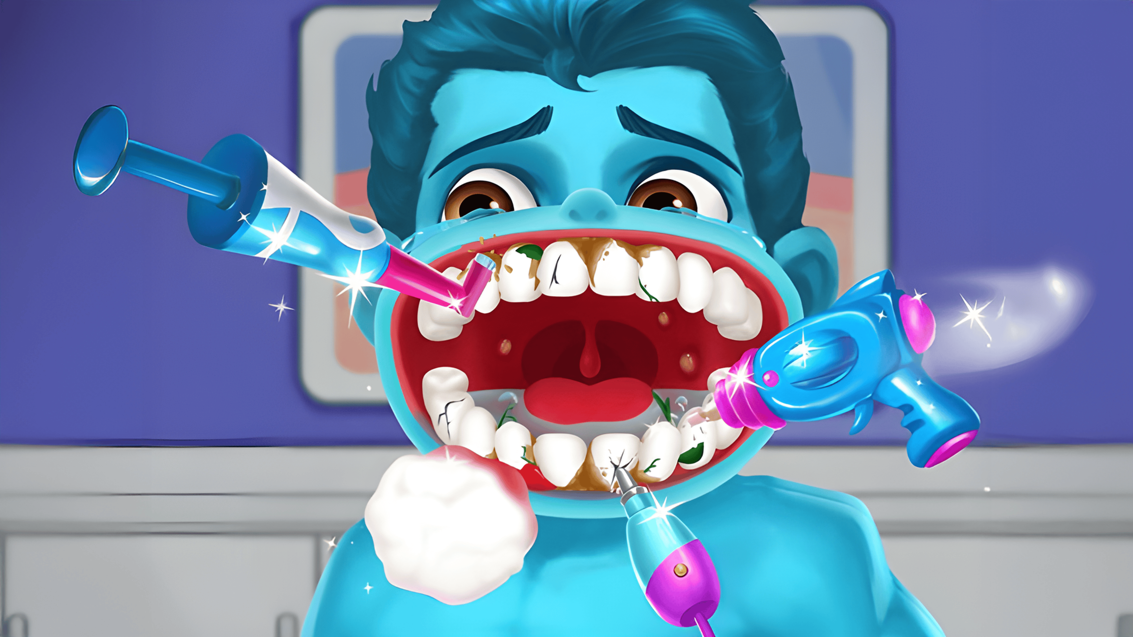 Superhero Dentist Logo