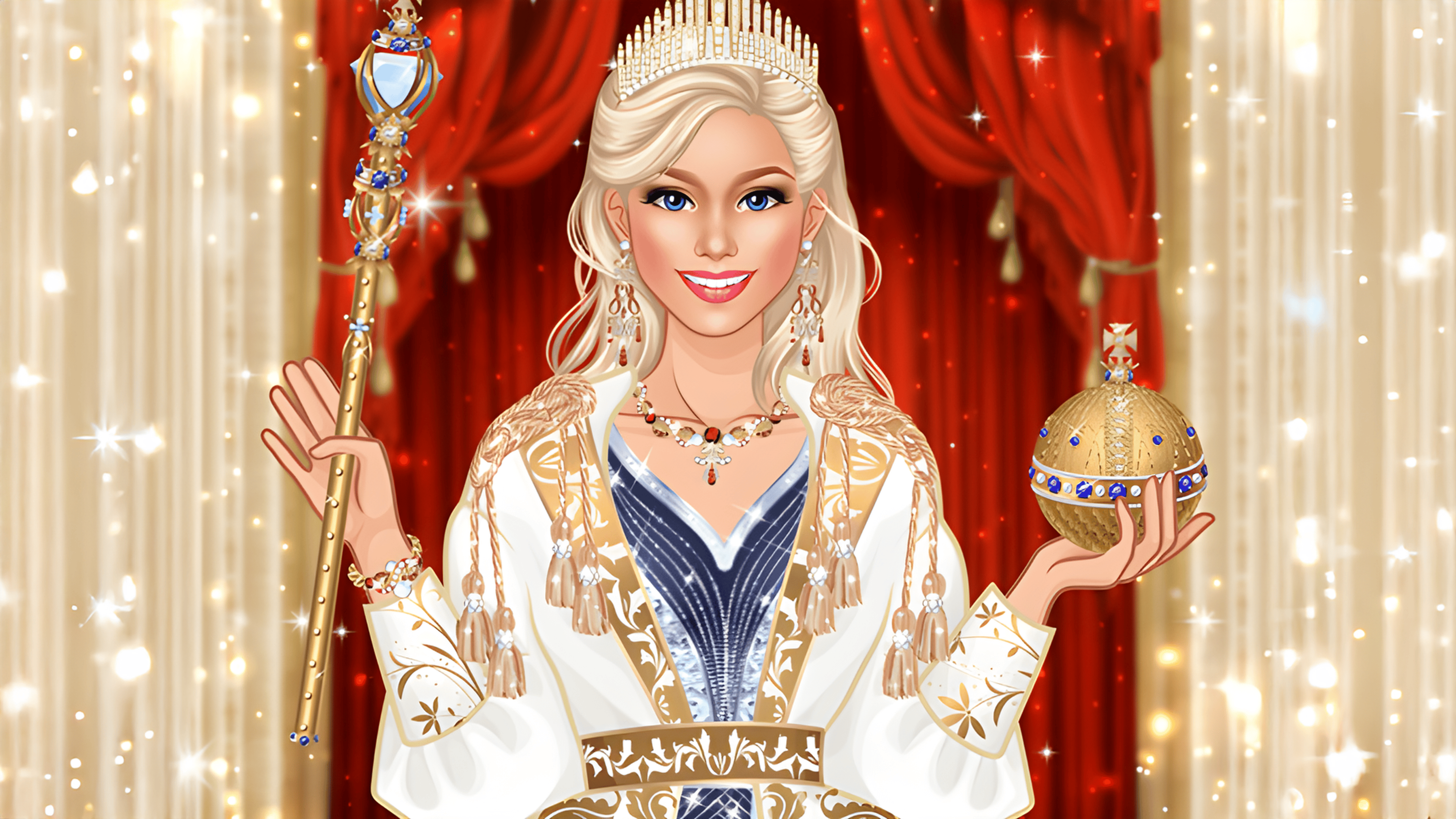 Queen Fashion Salon Royal Dress Up Logo