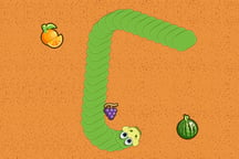 Snake Want Fruits Logo