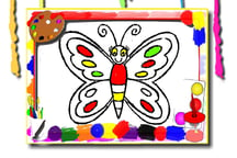 Butterfly Coloring Book Logo