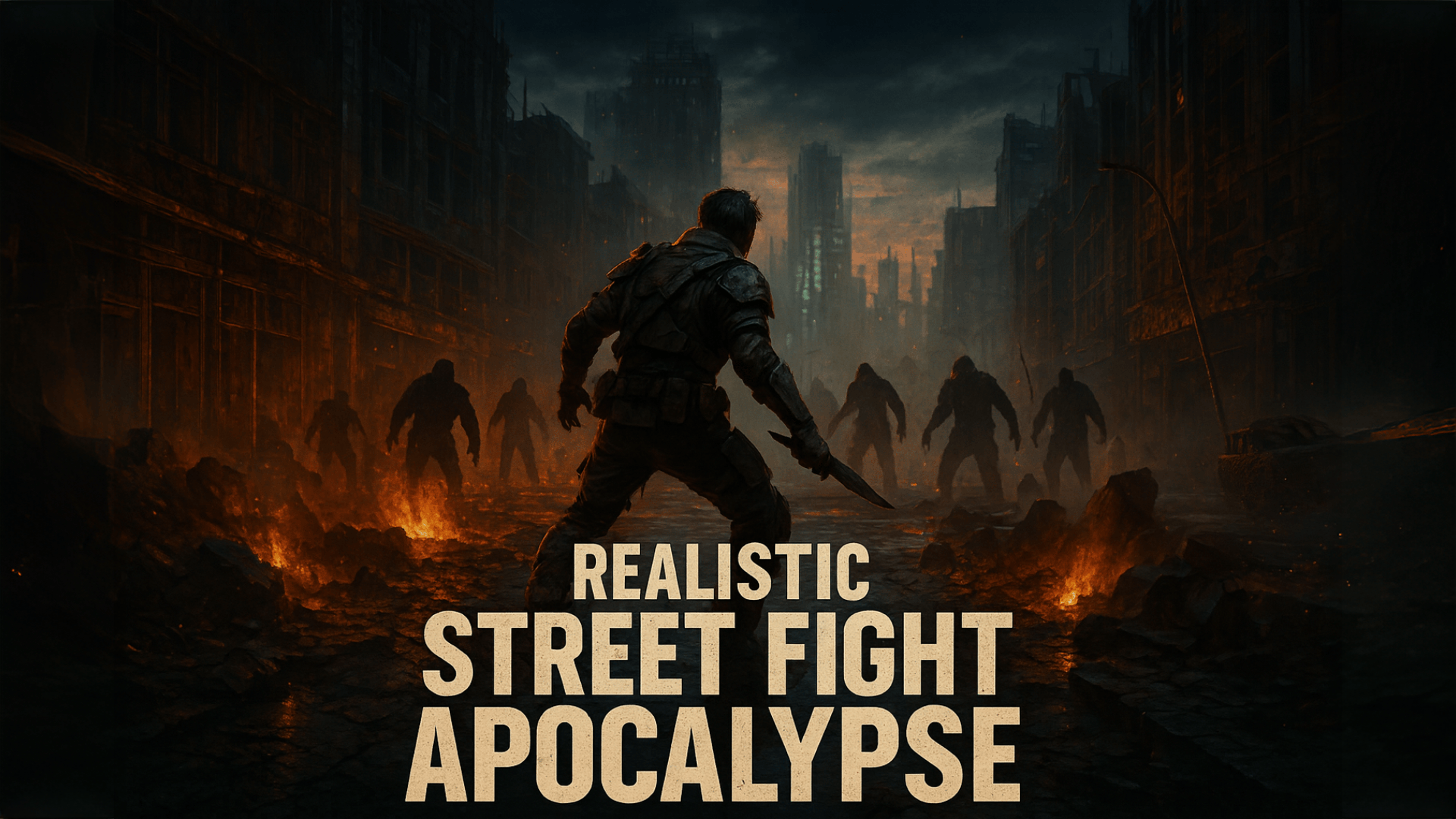 Realistic Street Fight Apocalypse Logo