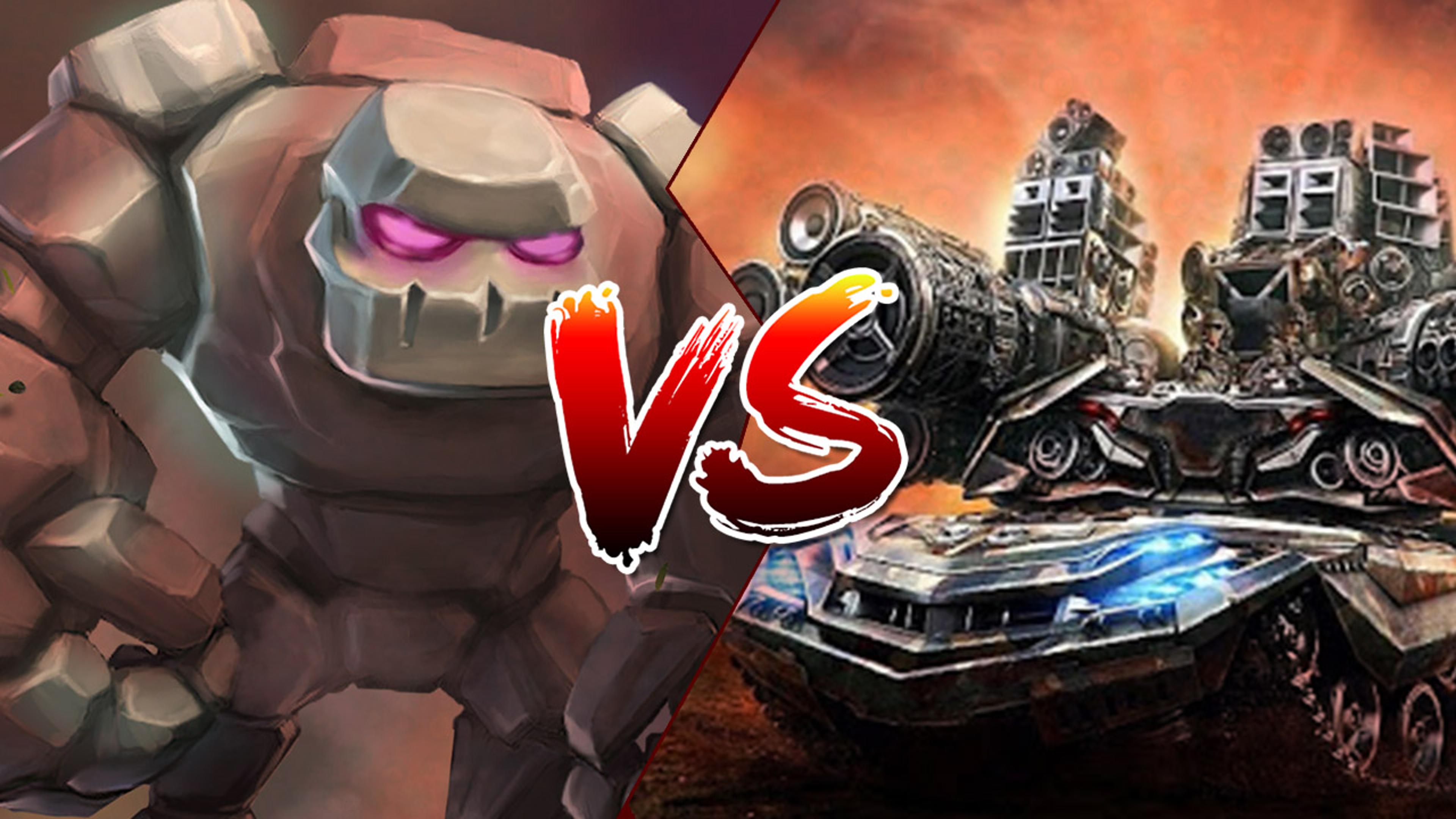 Tank VS Golems Logo
