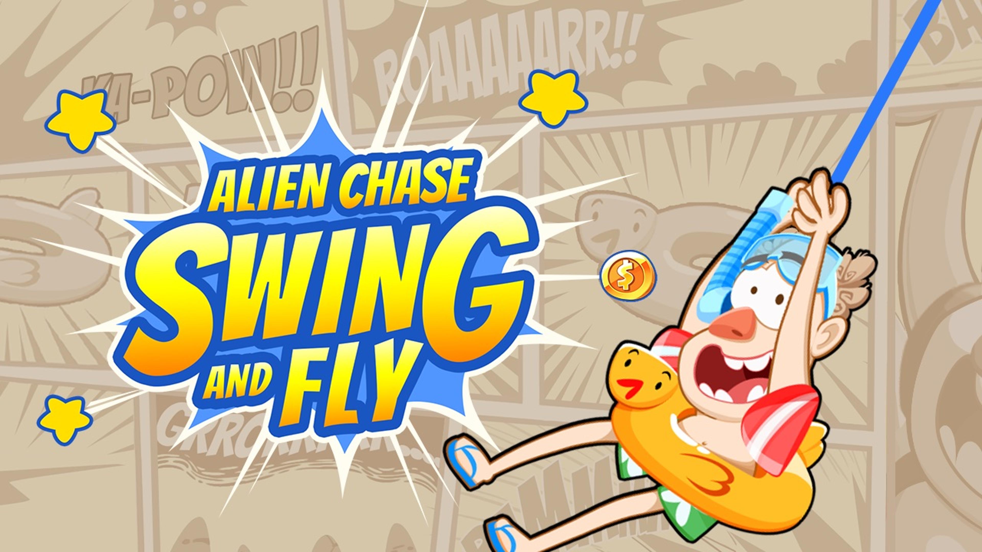 Alien Chase - Swing and Fly Logo