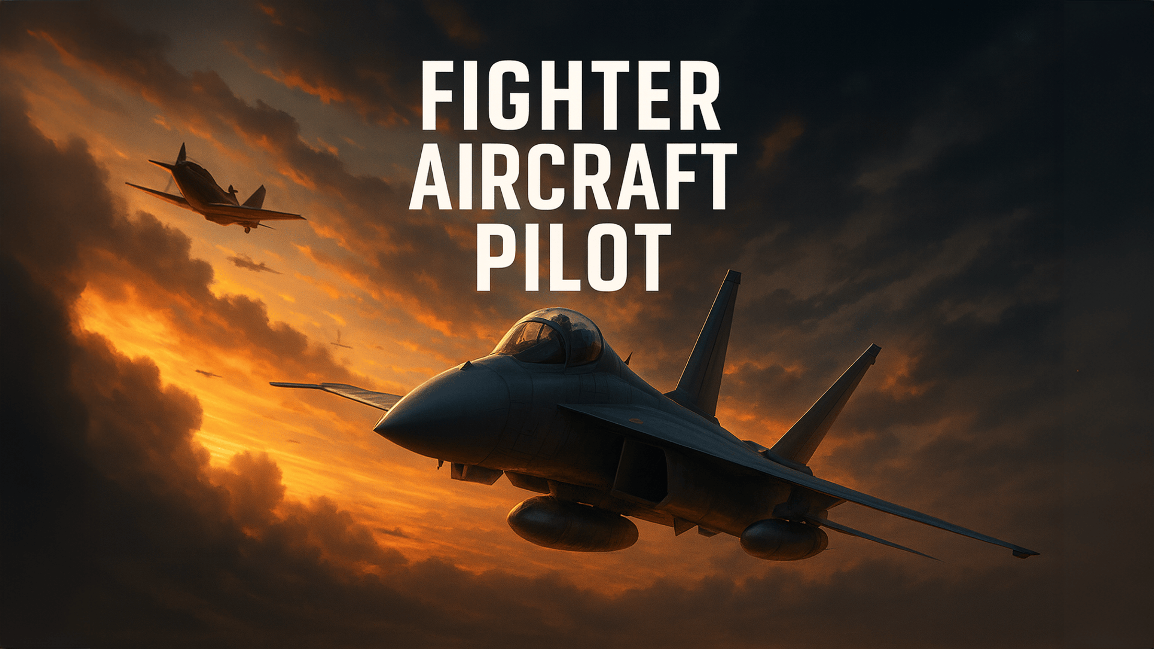 Fighter Aircraft Pilot Logo