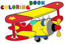 Coloring Book Airplane V 2.0 Logo