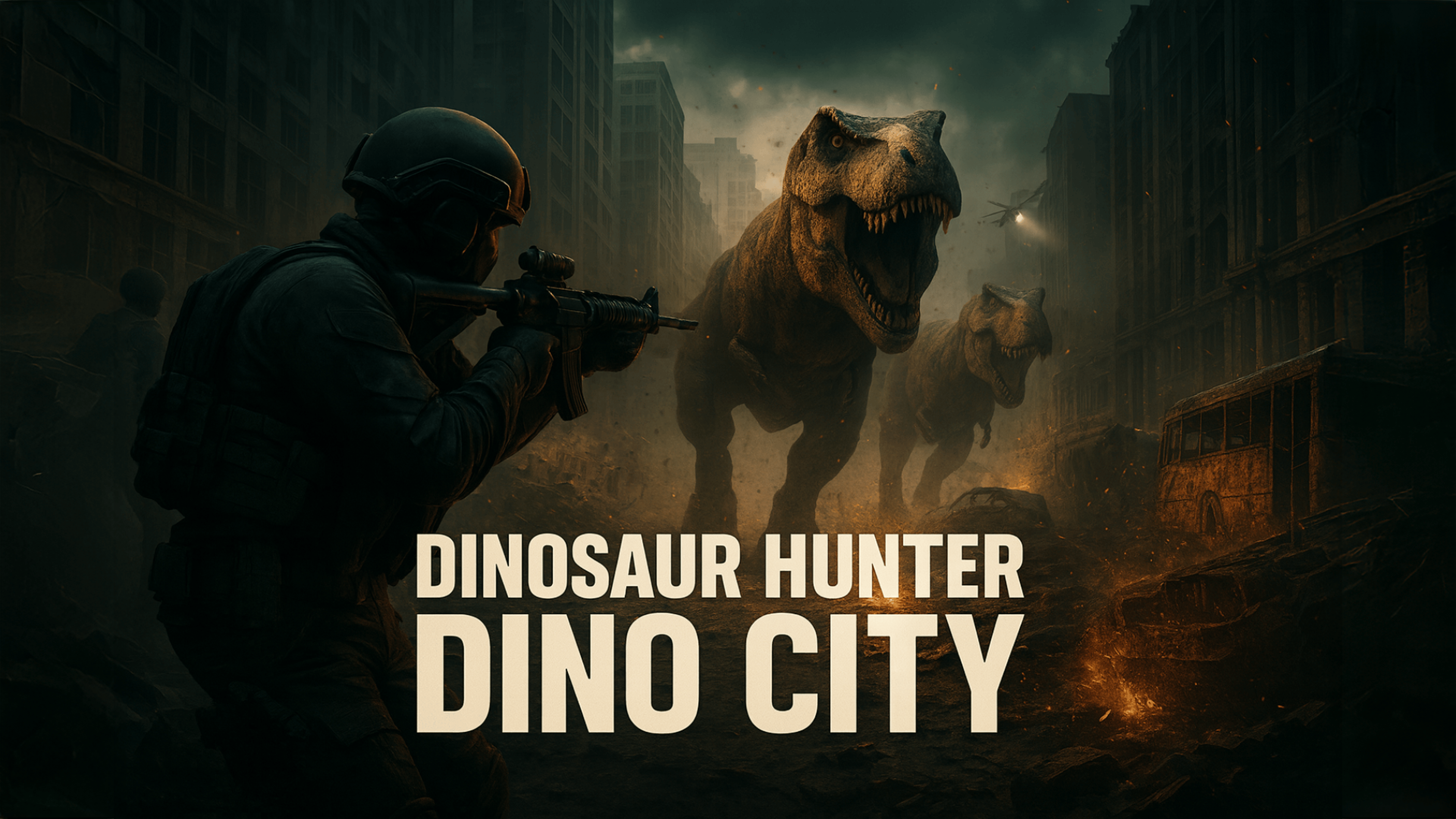 Dinosaur Hunter Dino City Logo