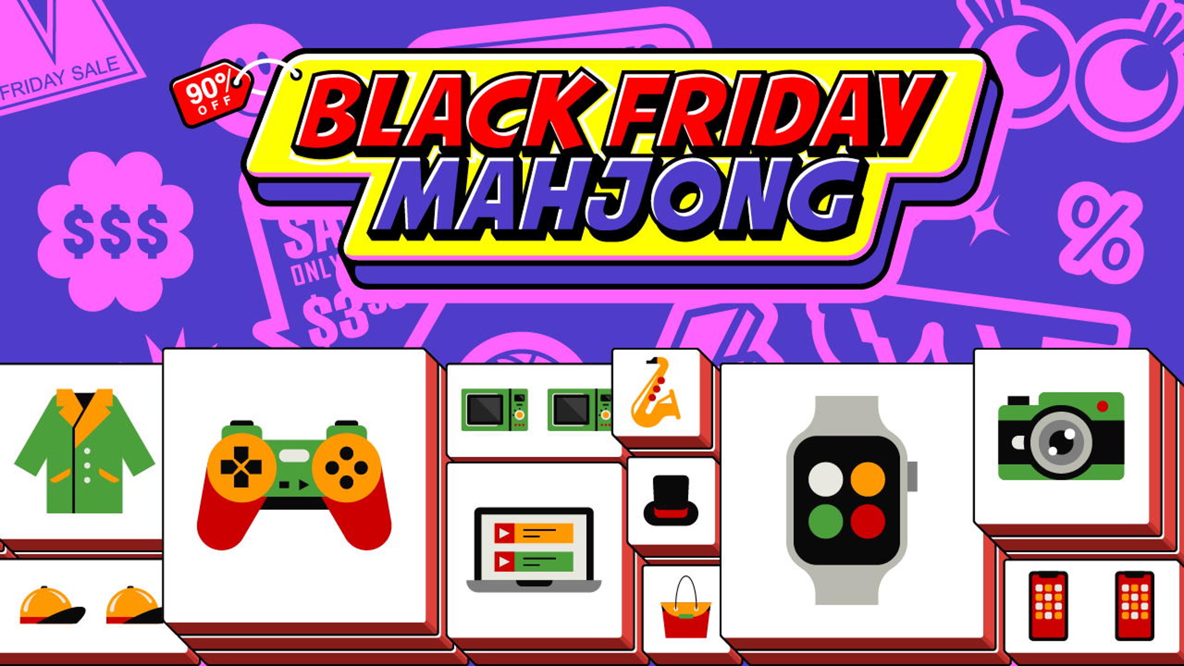 Black Friday Mahjong Logo