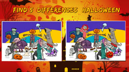 Find 5 Differences Halloween Logo