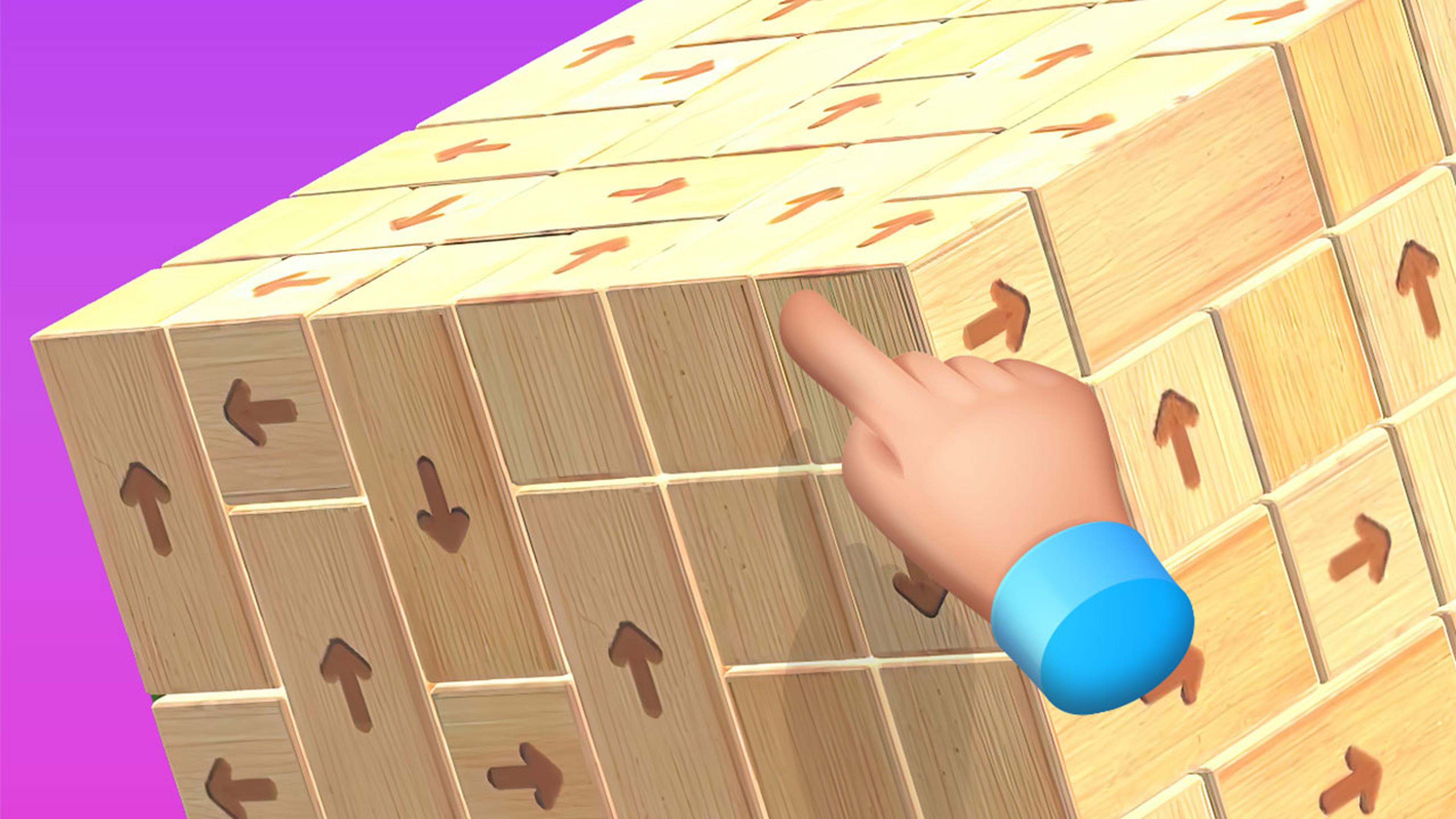 Wood Block Tap Away Logo