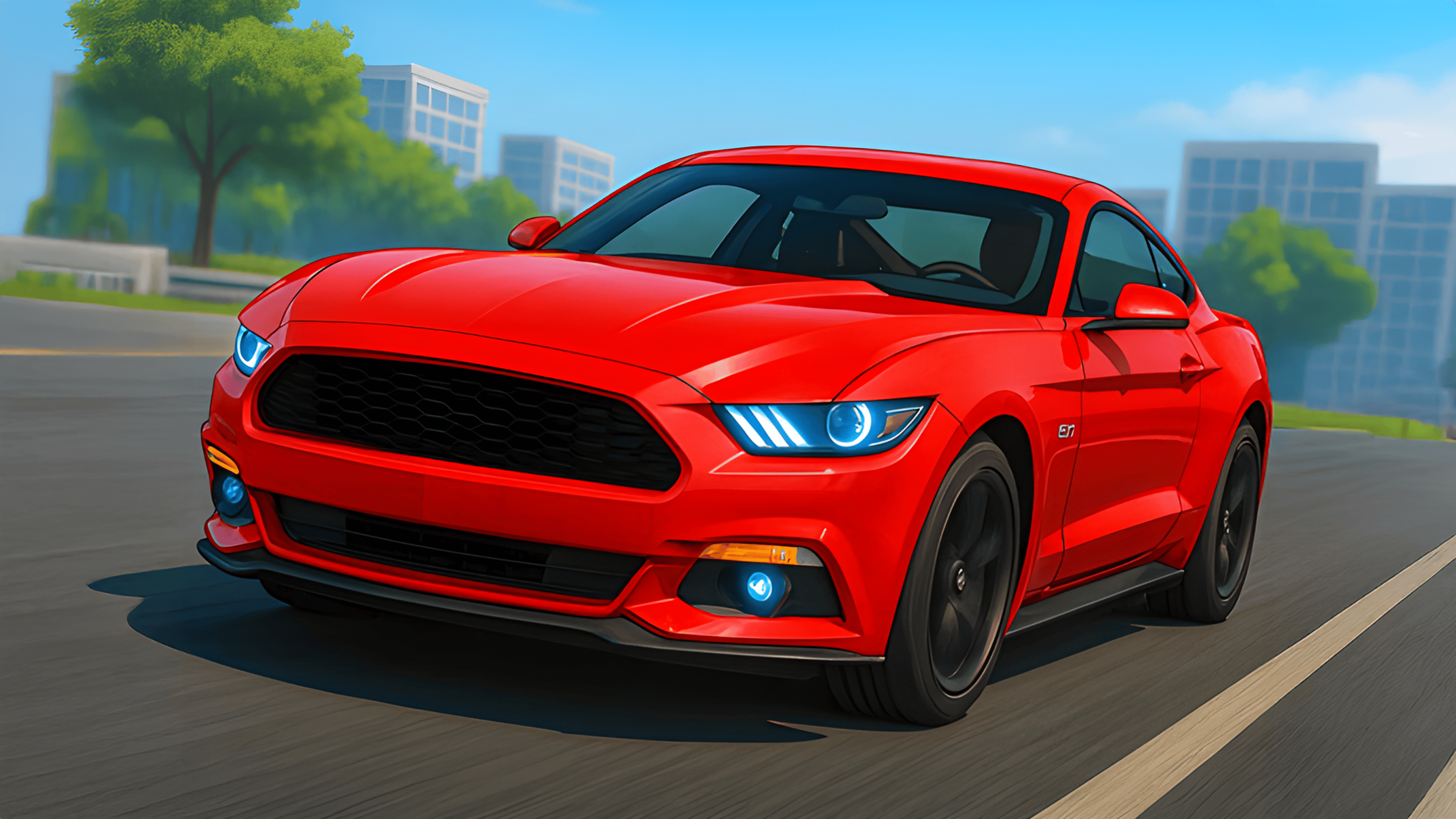 Rocket Cars Highway Race Logo