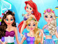Princess Mermaid Style Makeup Logo