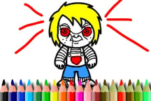Scary Boy Coloring Book Logo