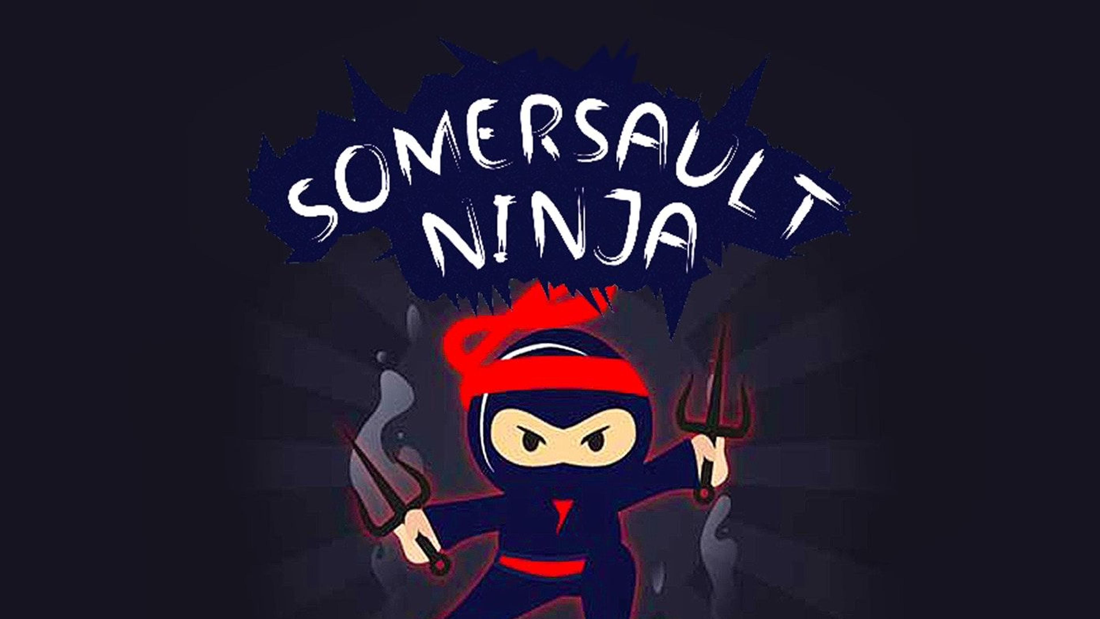 Somersault Ninja-Samurai Ninja Jump  Logo