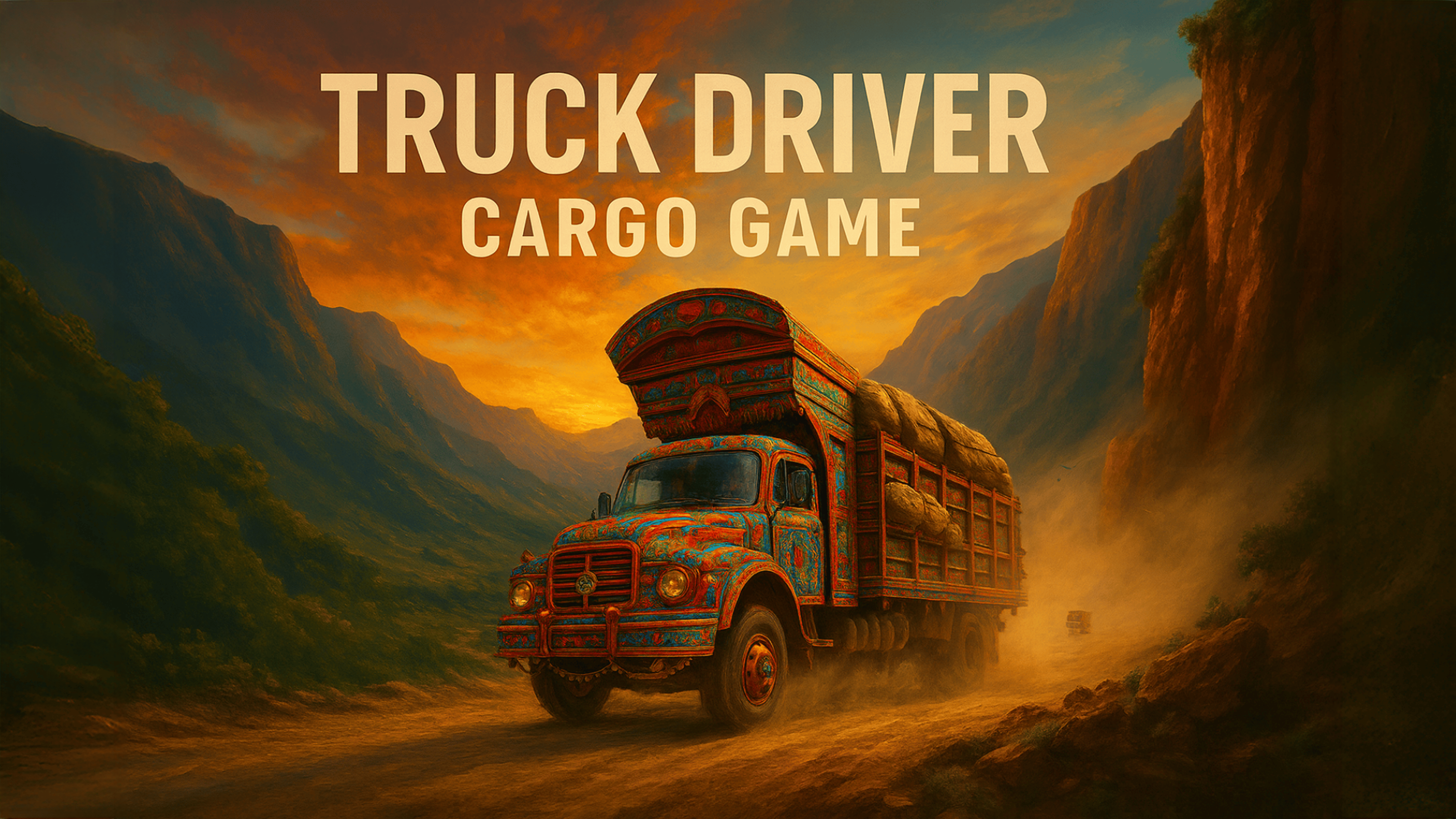 Truck Driver Cargo Game Logo