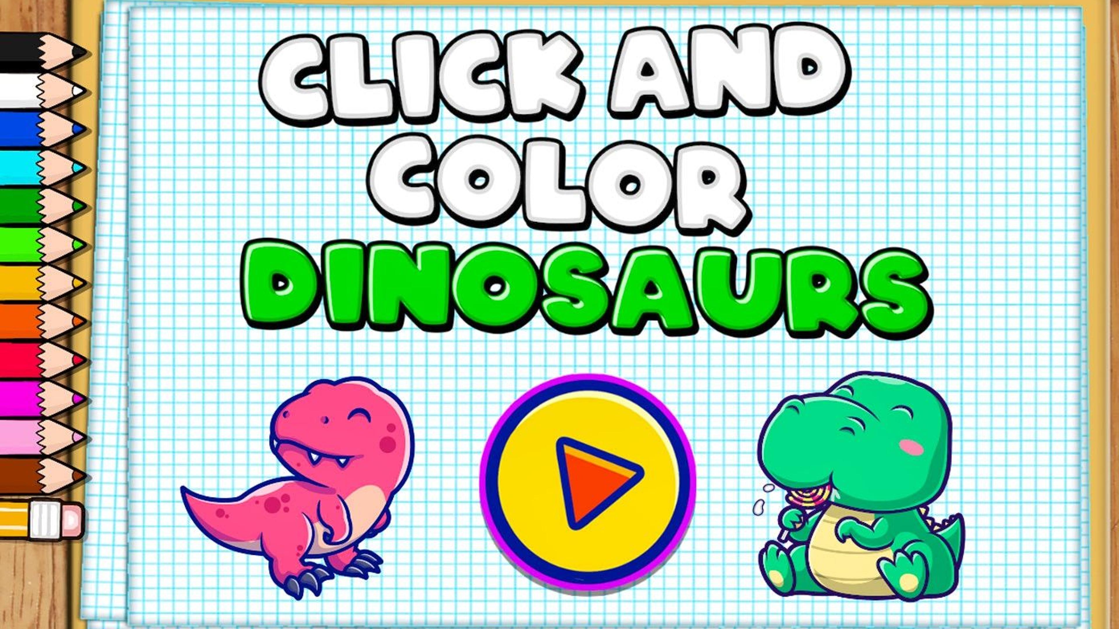 Click and Color Dinosaurs Logo