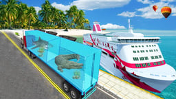 Sea Animal Cargo Truck Logo