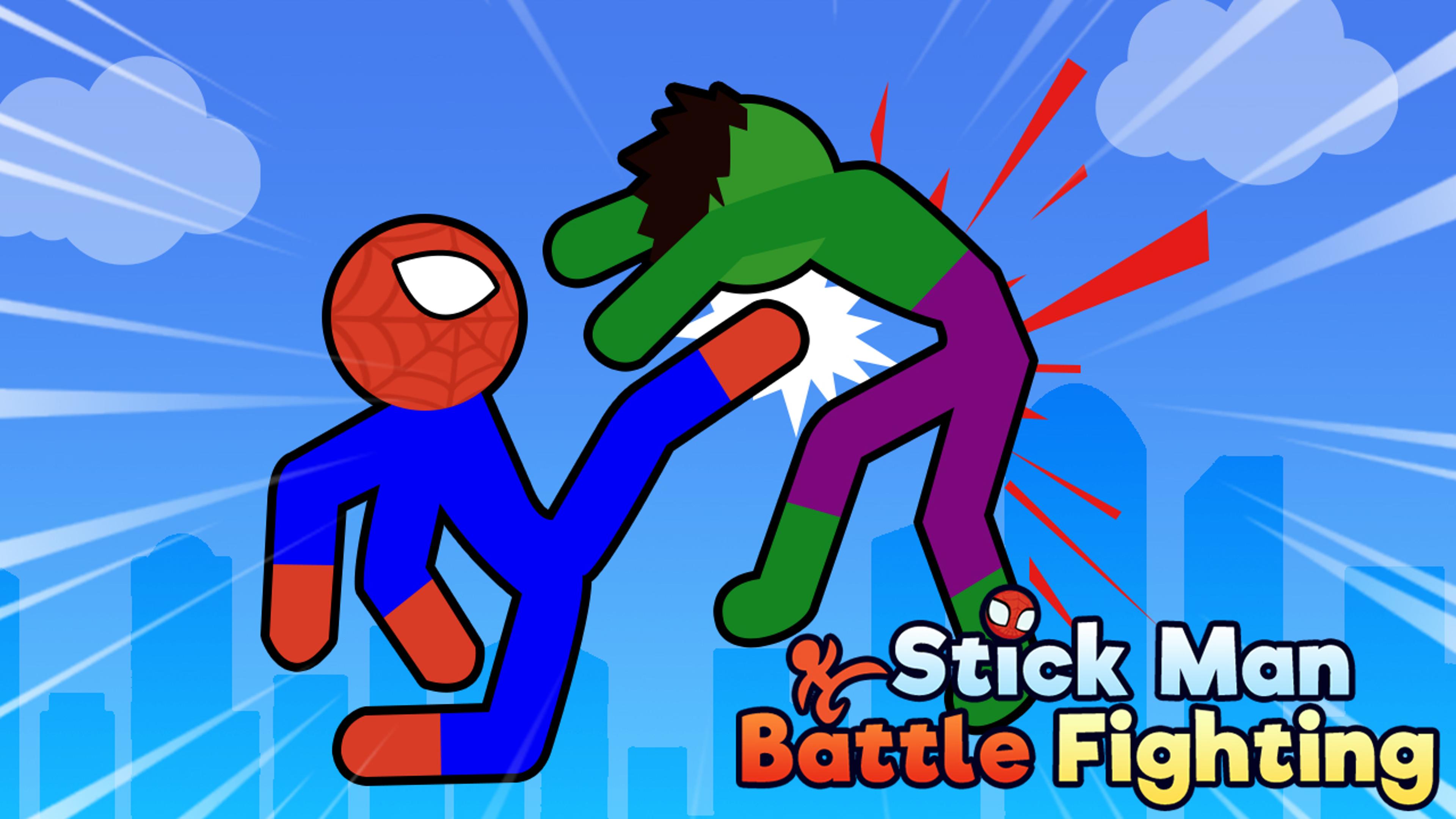 Stick Man Battle Fighting Logo