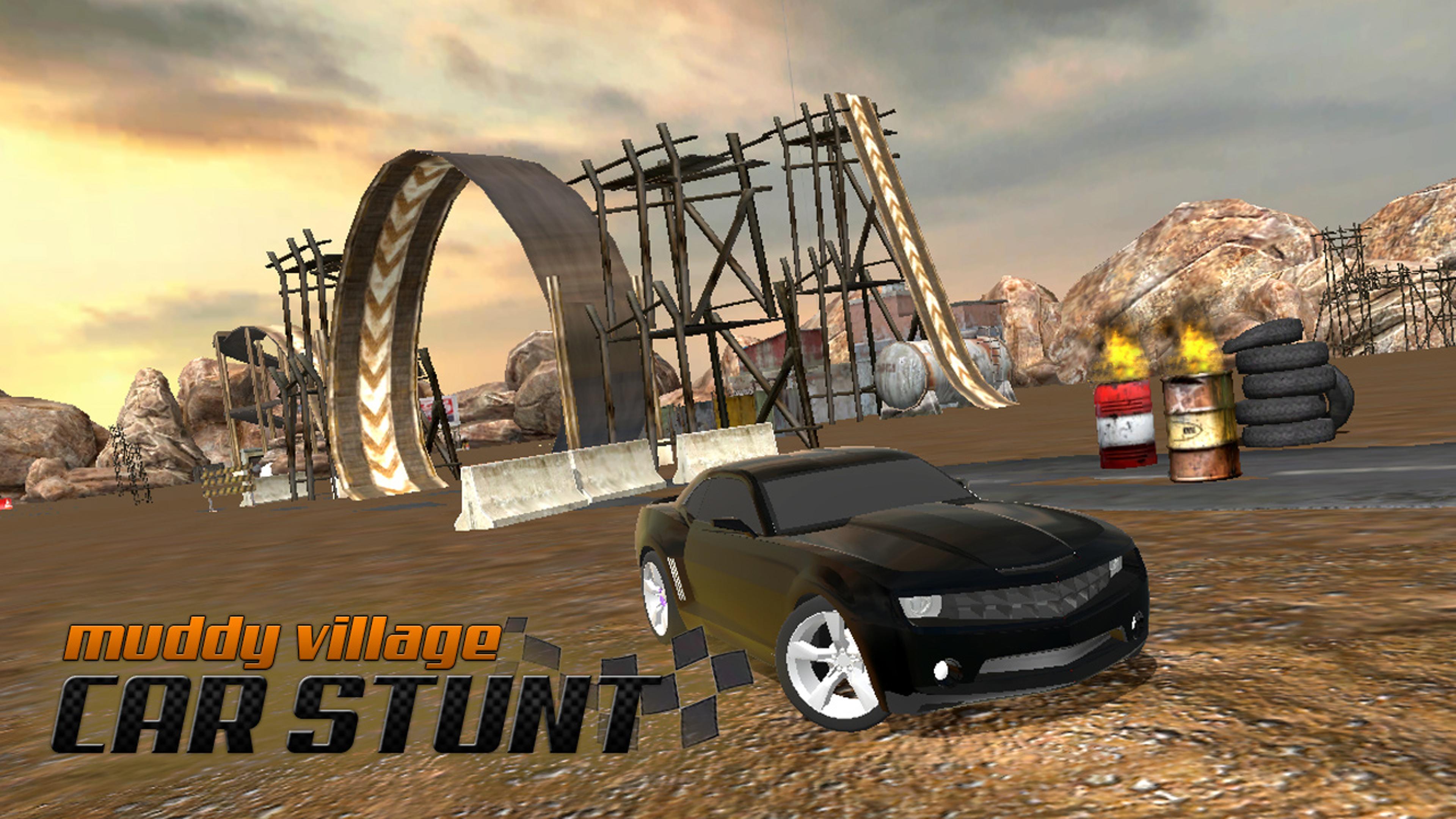 Muddy Village Car Stunt Logo