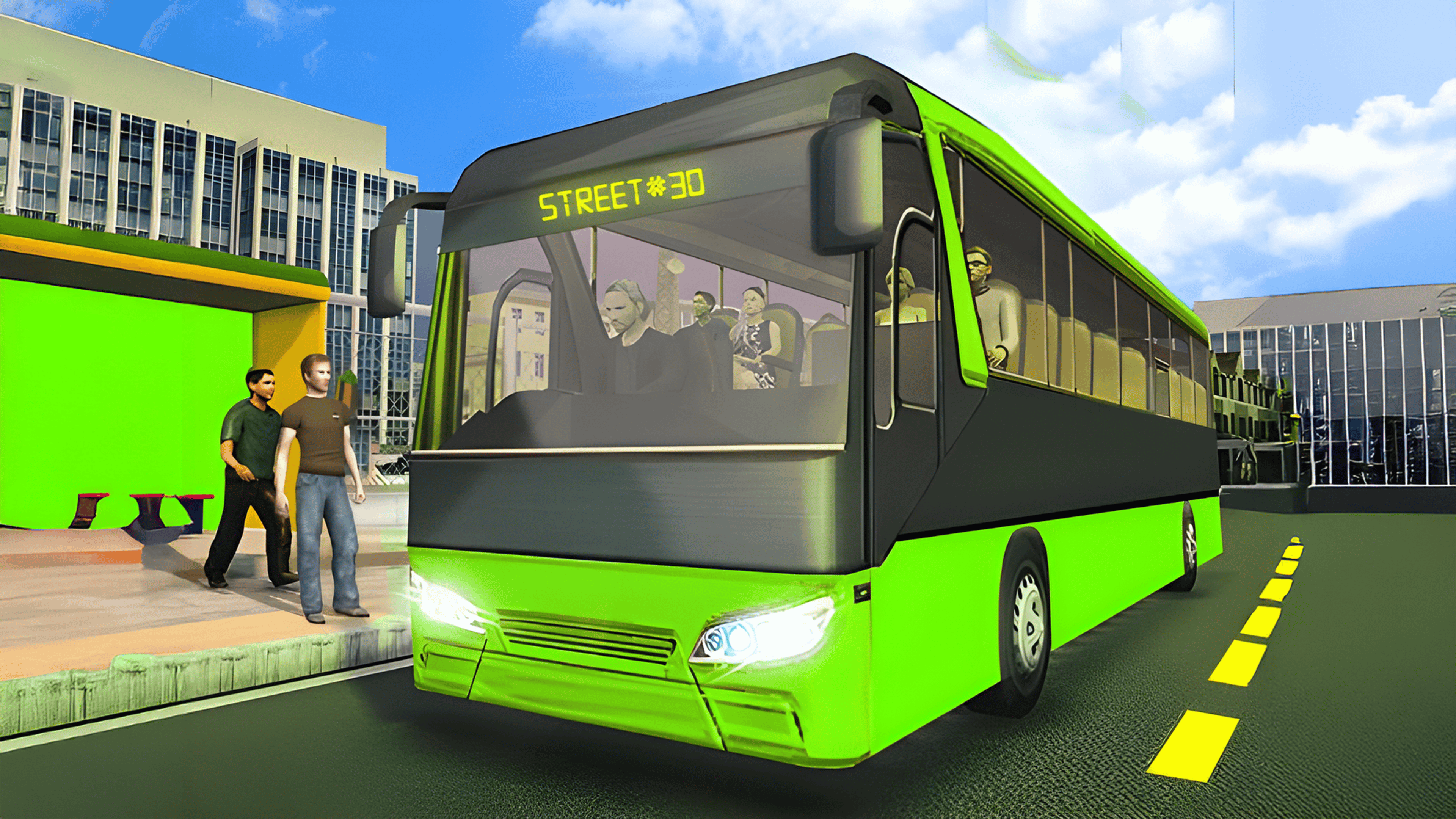 City Passenger Coach Bus Simulator Bus Driving 3D Logo