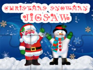 Christmas Snowman Jigsaw Puzzle Logo