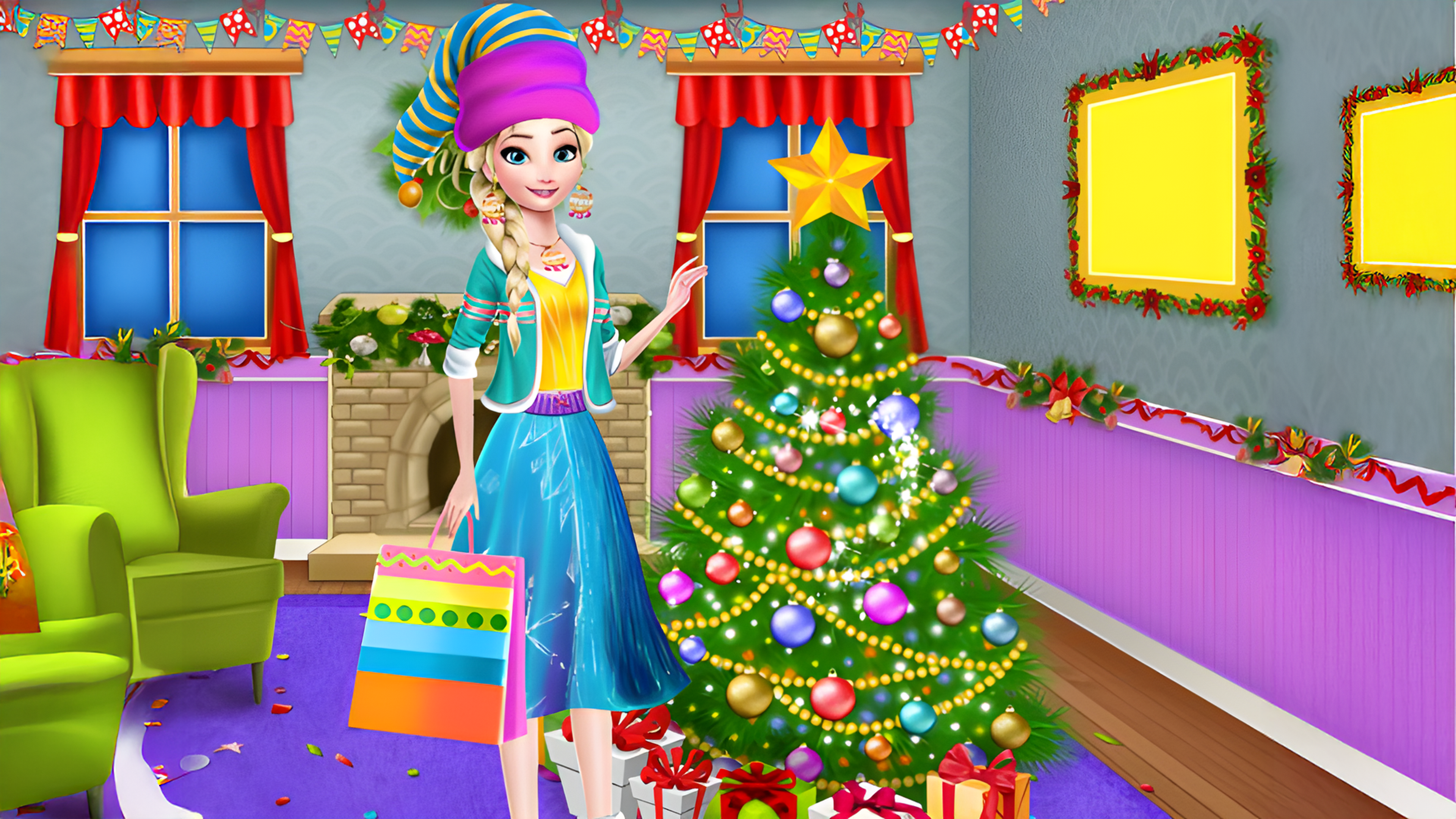 Christmas Tree Decoration and Dress Up Logo