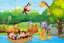 Animals Puzzle Logo