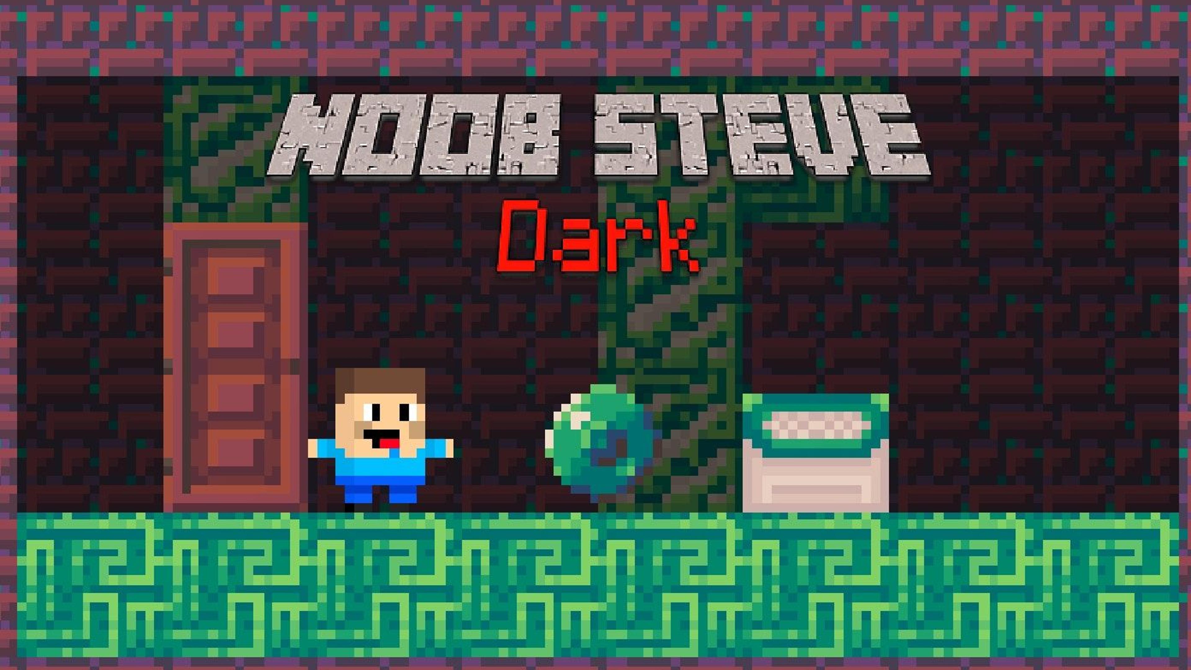Noob Steve Dark Logo