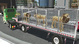 Animal Zoo Transporter Truck Driving Game 3D Logo
