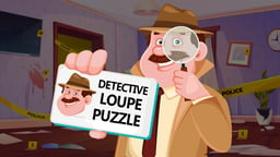 Detective Loupe Puzzle Logo