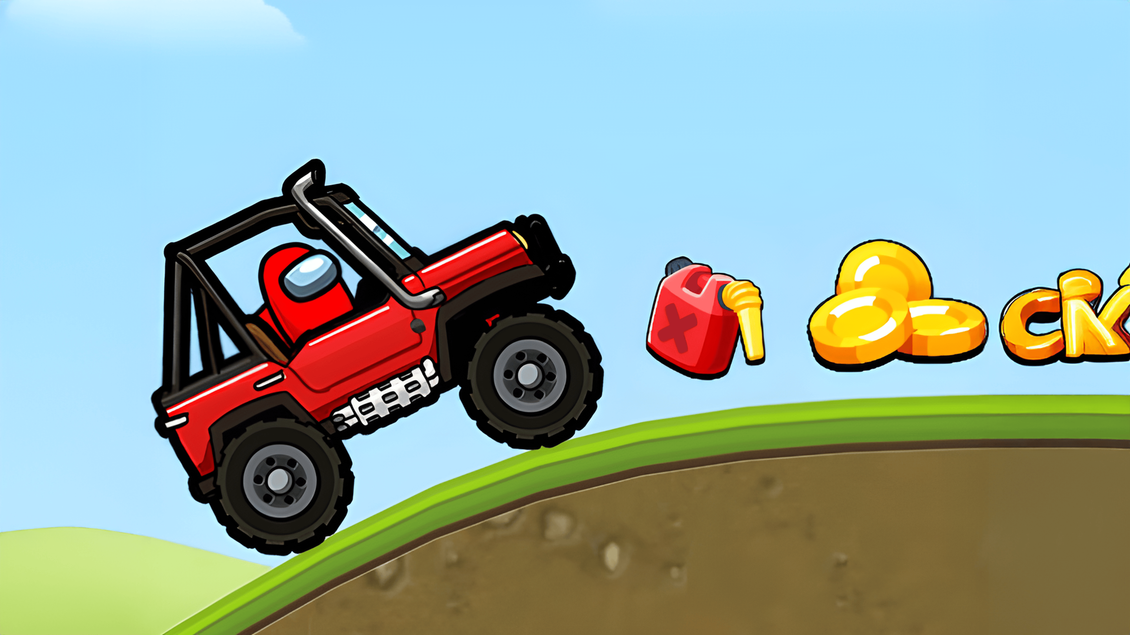 Among Hill Climber Logo