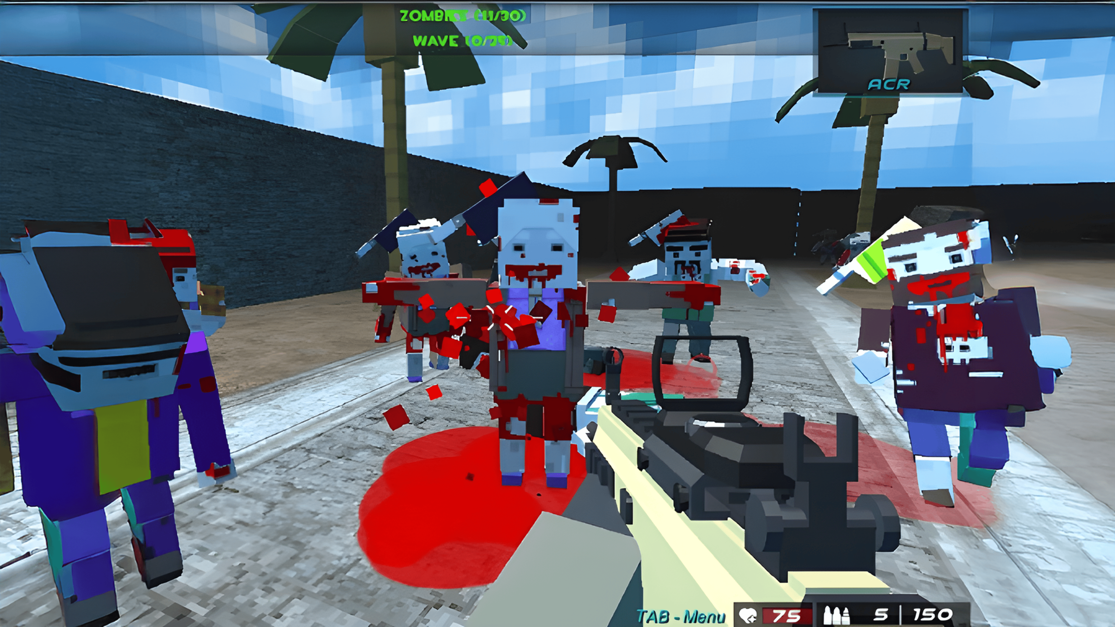 Pixel Combat The SandStorm Logo