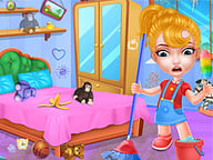 Baby Doll : The House Cleaning Game Logo