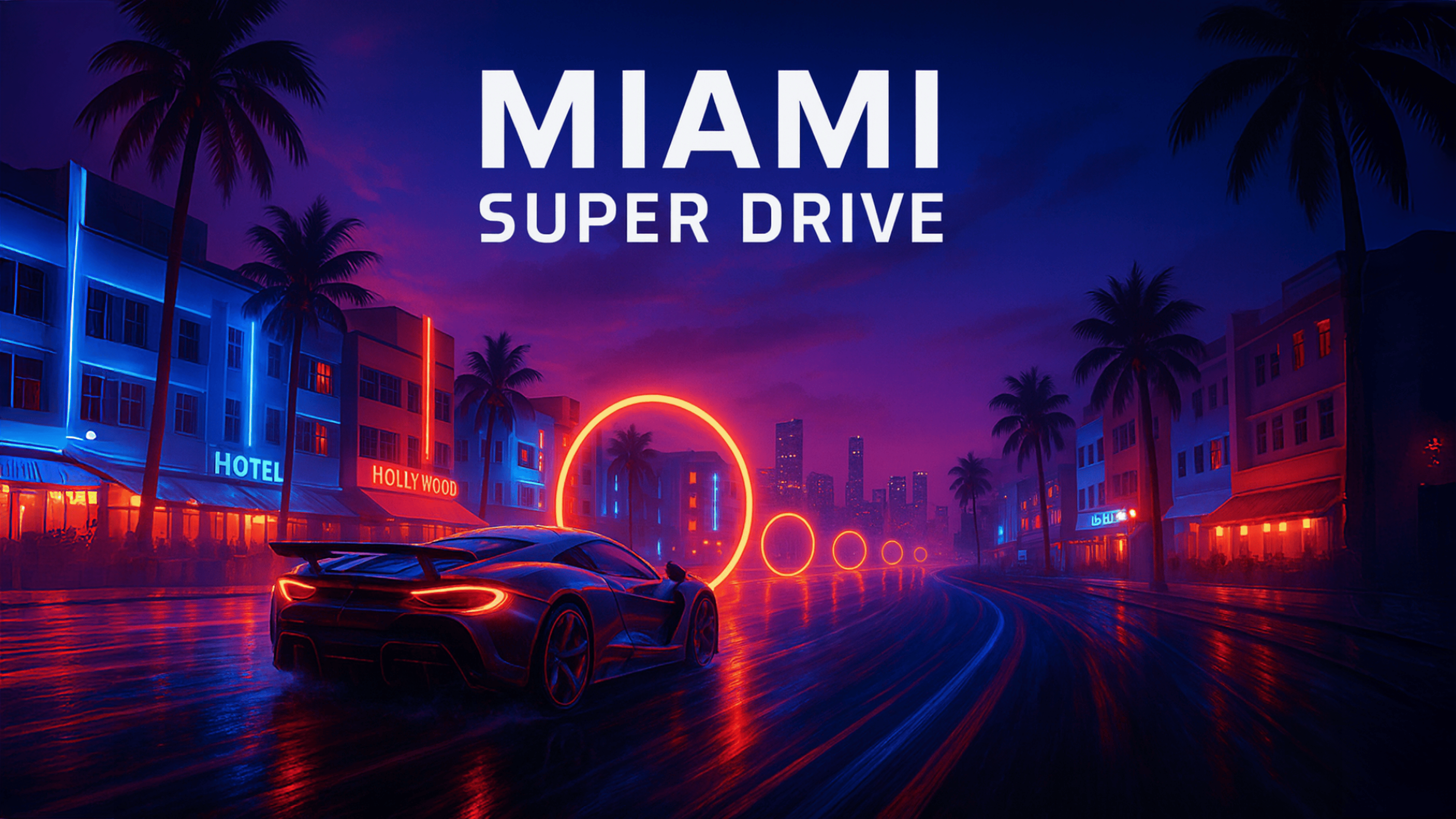 Miami Super Drive Logo