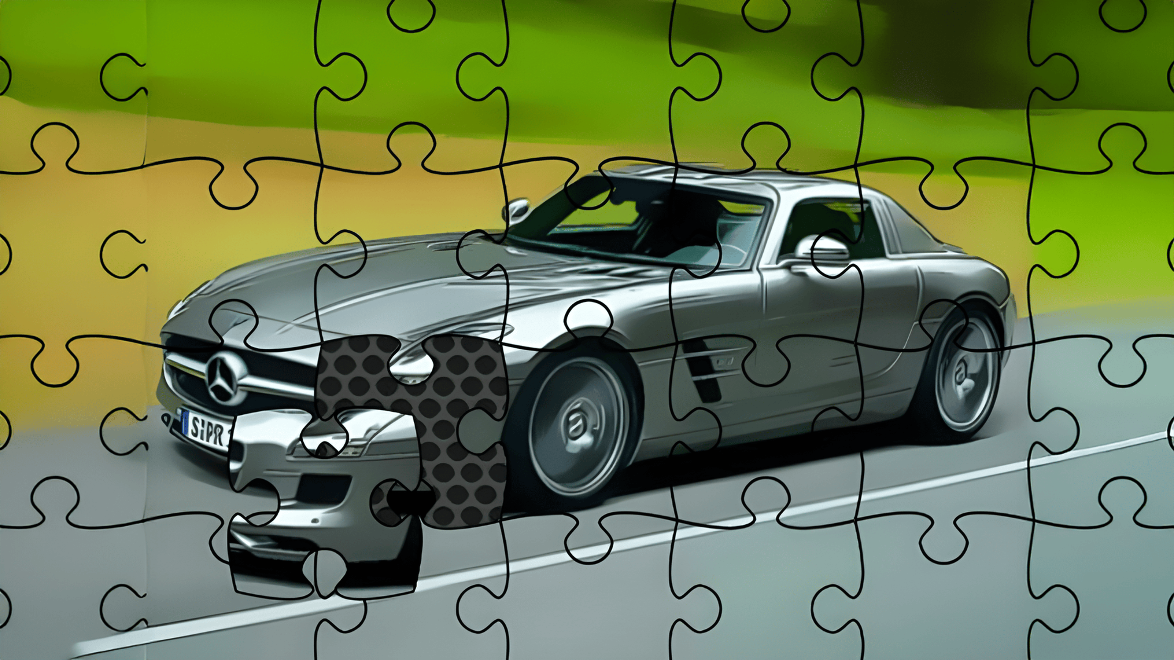 Fast German Cars Jigsaw Logo