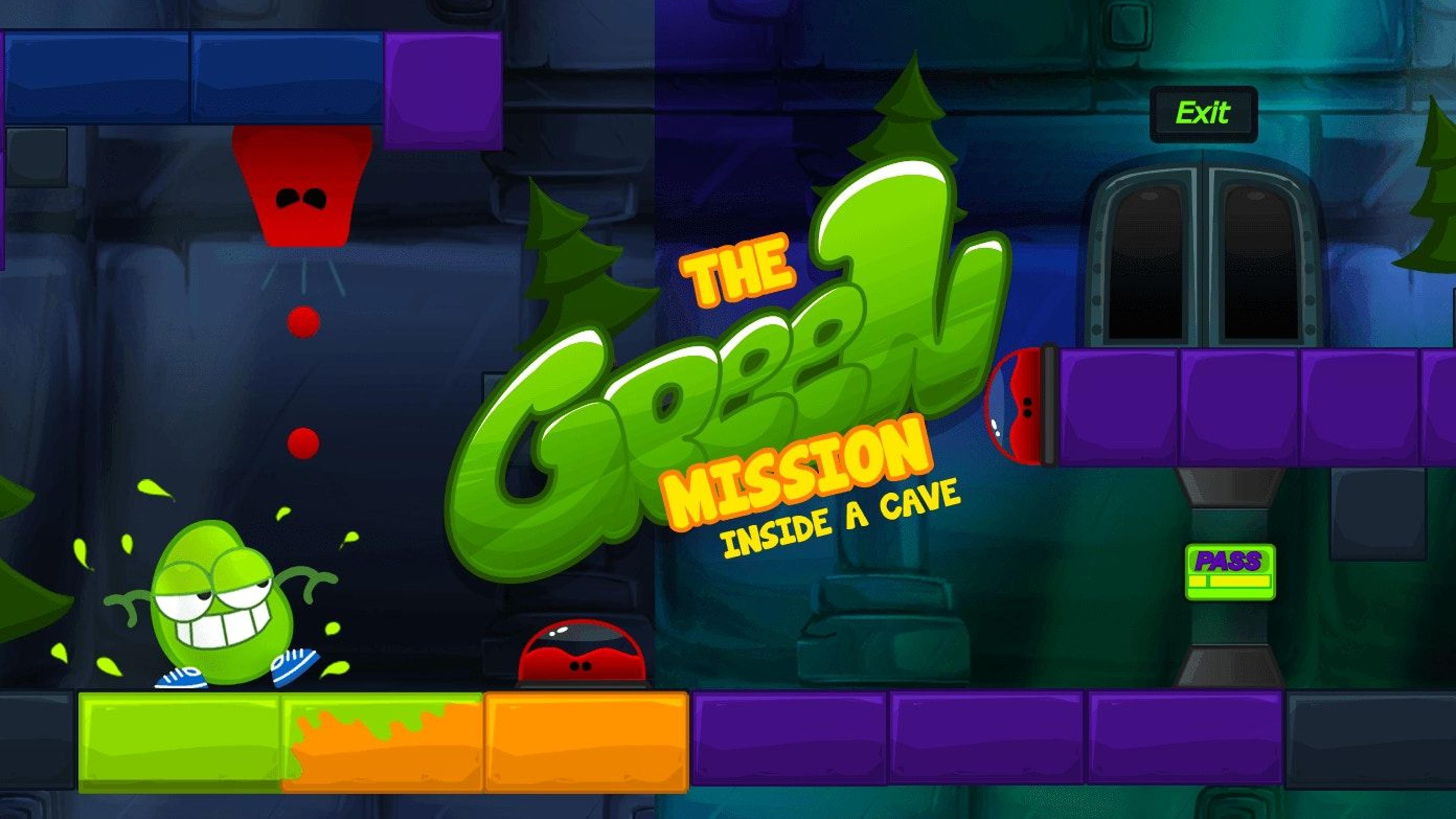 The Green Mission Inside a Cave Logo