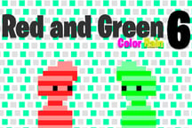 Red and Green 6 Color Rain Logo