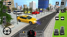 Modern City Taxi Car Simulator Logo